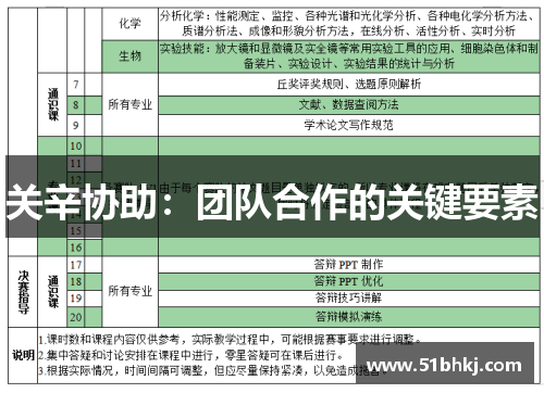 关辛协助：团队合作的关键要素